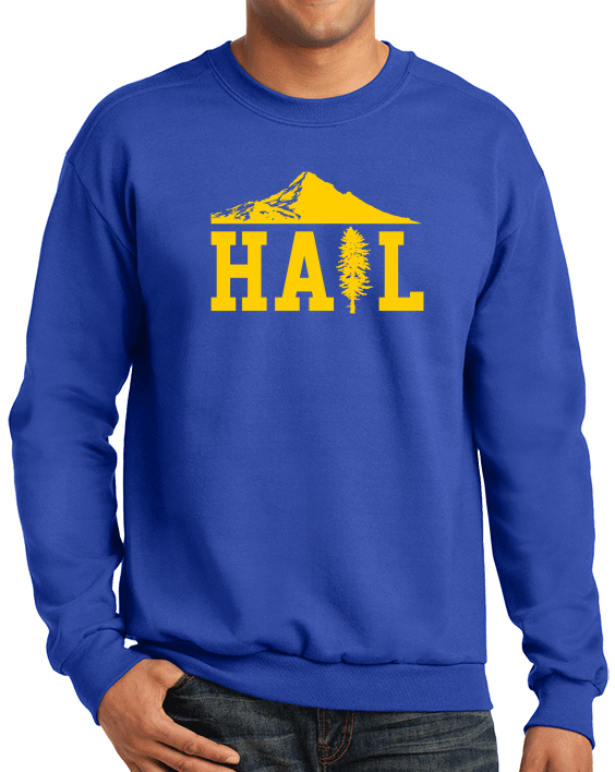 Crewneck Sweatshirt Royal Portland U of M Club Hail Dark Crewneck-Sweatshirt