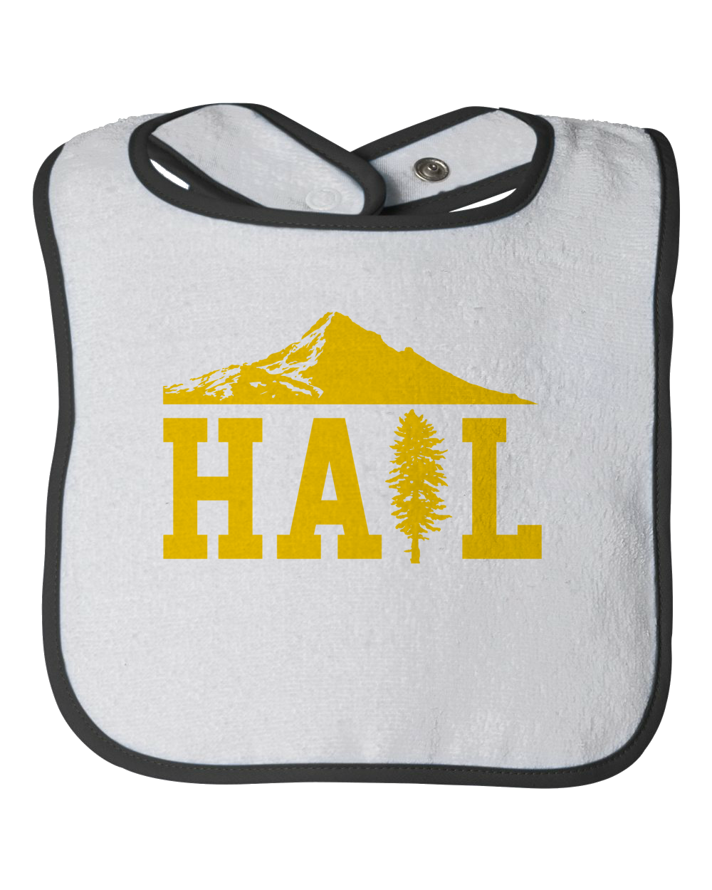 Infant Bib White Portland U of M Club Hail Infant-Garment