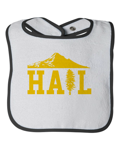 Infant Bib White Portland U of M Club Hail Infant-Garment