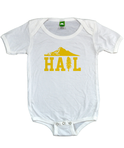 Infant Bib White Portland U of M Club Hail Infant-Garment