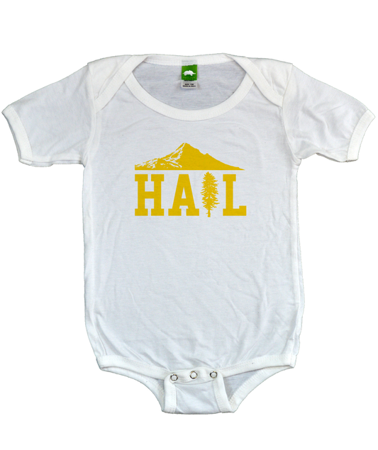 Infant Bib White Portland U of M Club Hail Infant-Garment