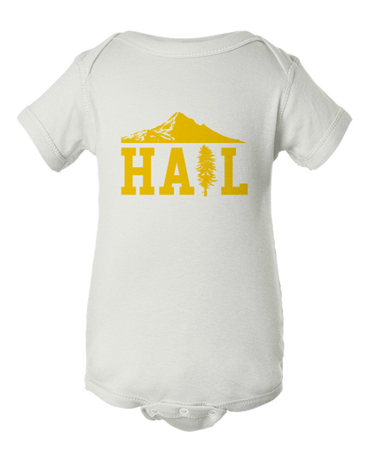 Onesie White Portland U of M Club Hail Infant-Garment