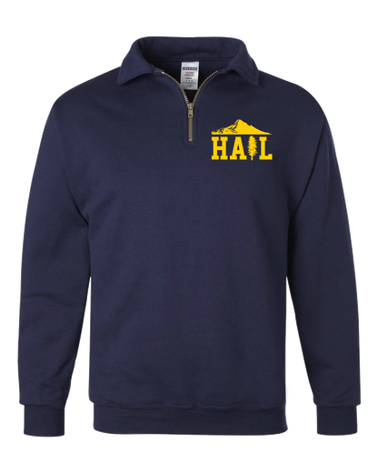 Quarter Zip Navy Portland U of M Club Hail Dark Quarter Zip Quarter-Zip