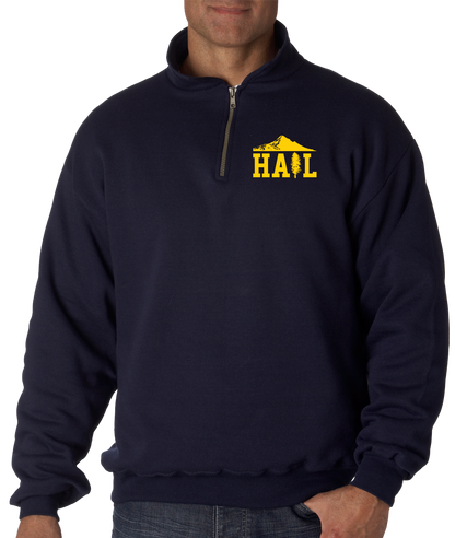 Quarter Zip Navy Portland U of M Club Hail Dark Quarter Zip Quarter-Zip