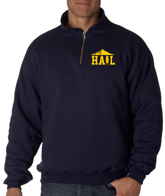 Quarter Zip Navy Portland U of M Club Hail Dark Quarter Zip Quarter-Zip