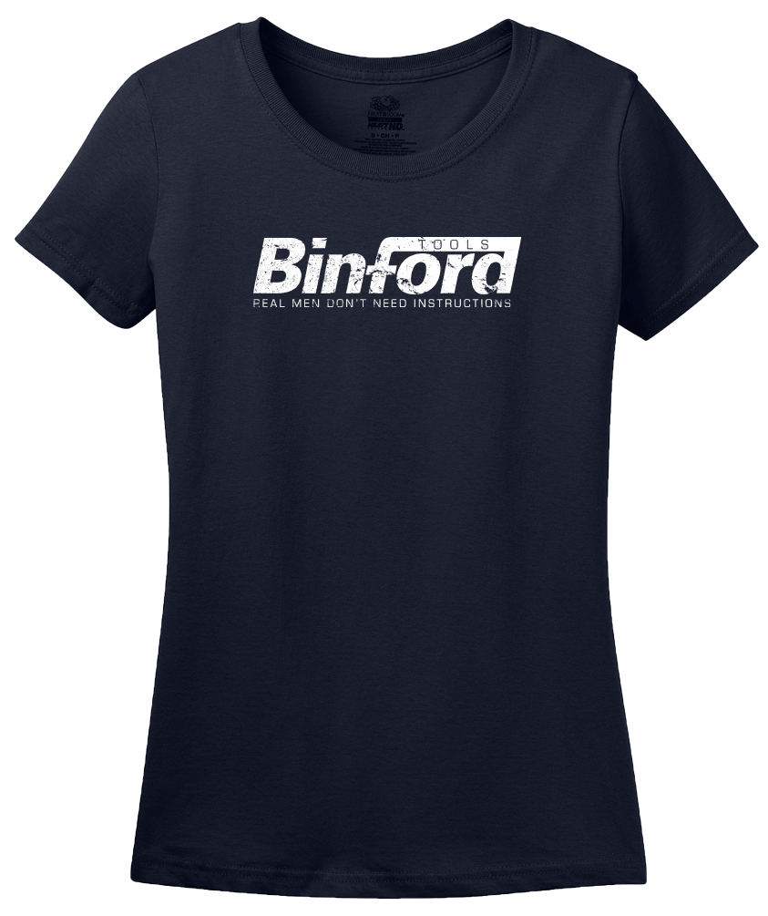 Ladies Navy Binford Tools T-shirt
