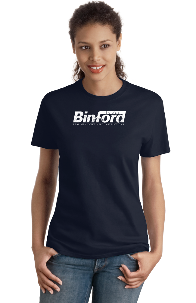 Ladies Navy Binford Tools T-shirt