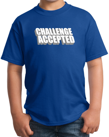Youth Royal CHALLENGE ACCEPTED T-shirt