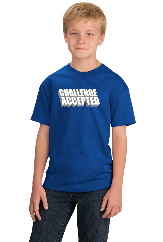 Youth Royal CHALLENGE ACCEPTED T-shirt