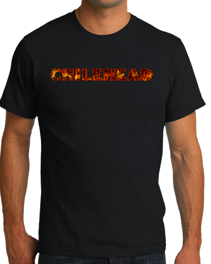 Standard Black Chilehead - Ghost Pepper Trinidad Scorpion Spicy Chipotle Fan T-shirt