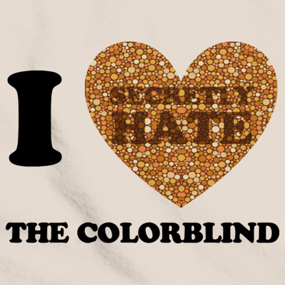 I <3 (SECRETLY HATE) THE COLORBLIND Natural art preview