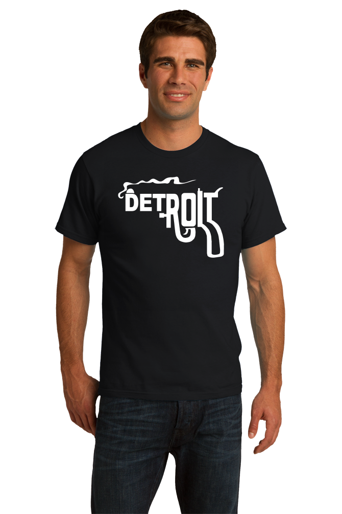 Standard Black DETROIT GUN TEE T-shirt