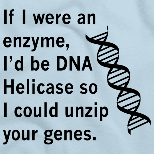 DNA Helicase - Unzip Your Genes Light blue art preview