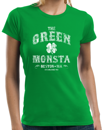 The Green Monstah - Boston Red Sox Fan Tribute Fenway Park T-Shirt