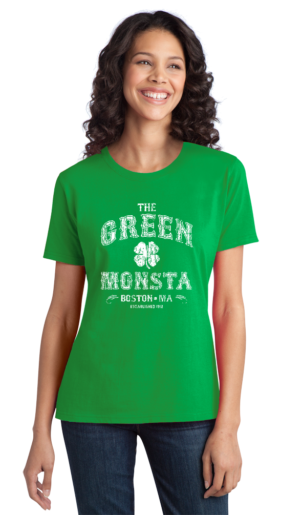 The Green Monstah - Boston Red Sox Fan Tribute Fenway Park T-Shirt