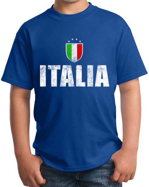 Youth Royal Italia / Italy Soccer - Italian Pride Love World Cup Futbol Fan T-shirt