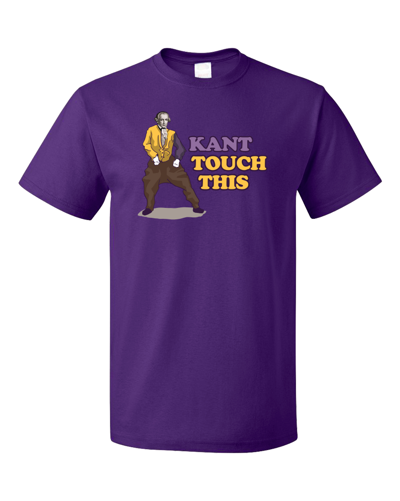 Standard Purple Kant Touch This - Continental Philosophy Joke Humor Academic T-shirt