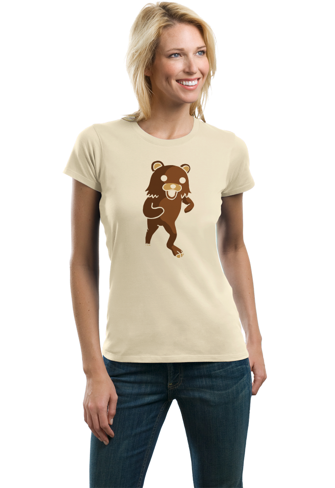 Ladies Natural PEDOBEAR / PEDO BEAR TEE T-shirt