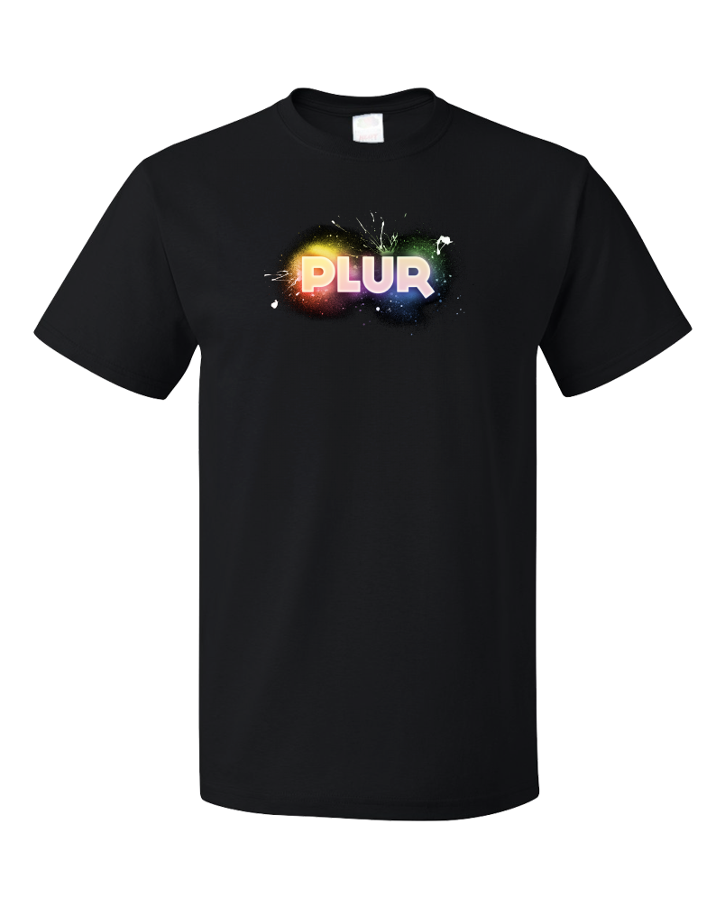 Standard Black PLUR - Peace, Love, Unity, Respect - Rave EDM Electric Daisy T-shirt
