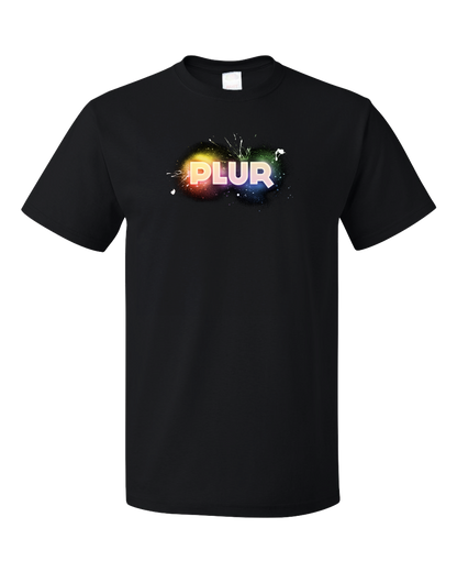Standard Black PLUR - Peace, Love, Unity, Respect - Rave EDM Electric Daisy T-shirt
