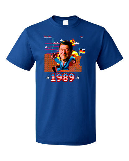 Standard Royal Epic Ronald Reagan Punching Through Berlin Wall - Patriotism T-shirt