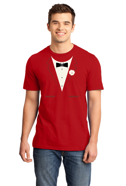 Standard Red Red Tuxedo - Silly Gag Prom Wedding Tux Party Funny T-shirt
