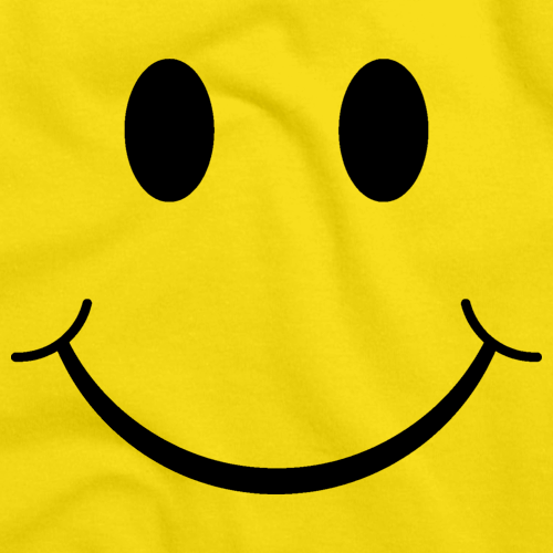 SMILEY FACE (SMILE) TEE! Yellow art preview