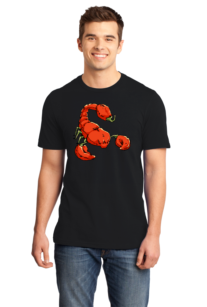 Standard Black Trinidad Moruga Scorpion Pepper - Pepper Fan Hot Spicy Foodie T-shirt