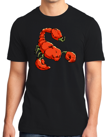 Standard Black Trinidad Moruga Scorpion Pepper - Pepper Fan Hot Spicy Foodie T-shirt