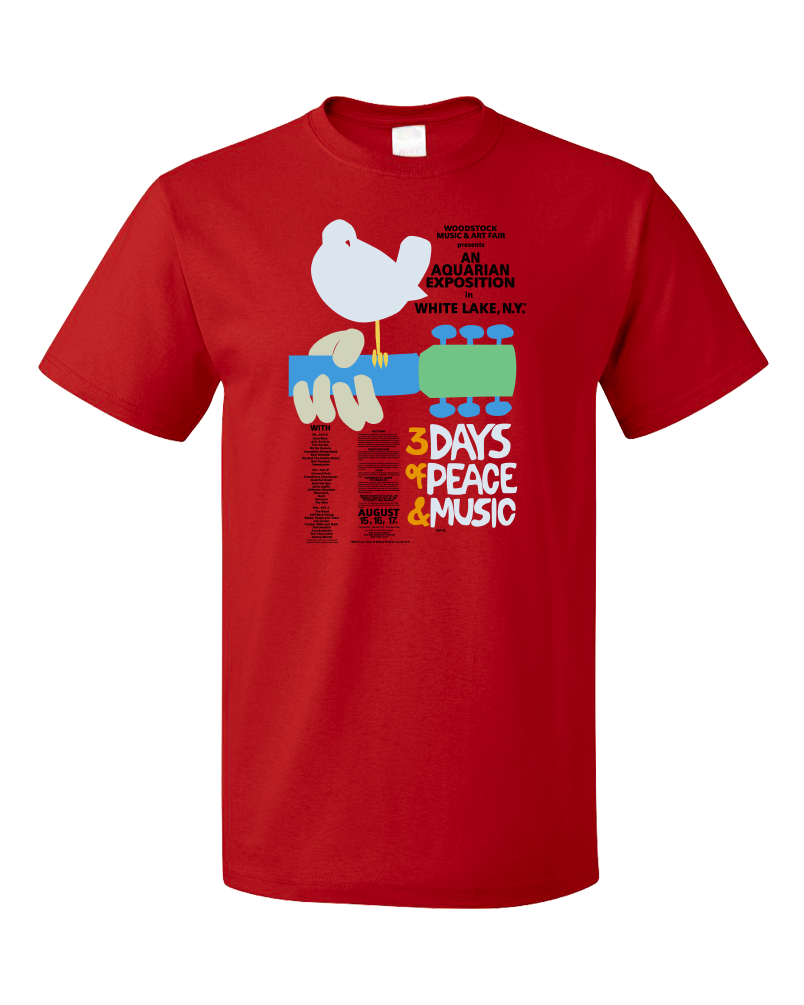 Standard Red WOODSTOCK POSTER TEE T-shirt