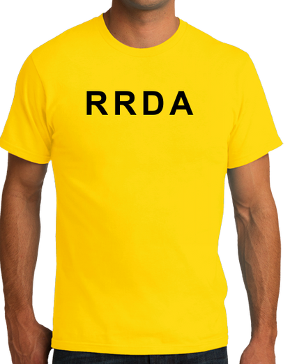 Unisex Yellow RRDA - Warning: Do Not Tell The Driver How To Drive The Bus T-shirt