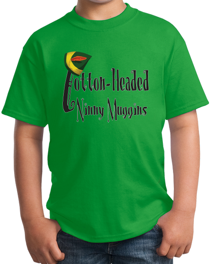 Youth Green Cotton-Headed Ninny - Elf Christmas Doofus Fool Joke Funny T-shirt