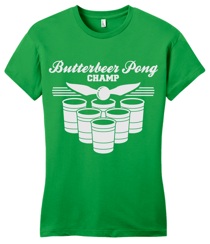 Girly Green Butterbeer Pong T-shirt