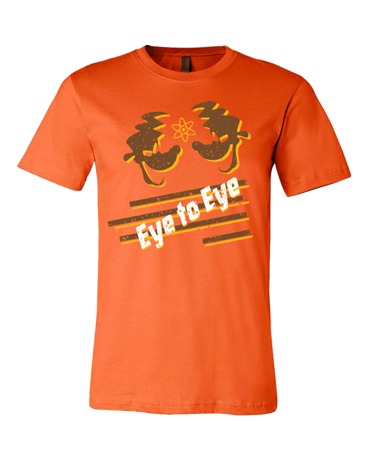 Standard Orange Eye to Eye Goofy Movie Inspired Tee T-shirt