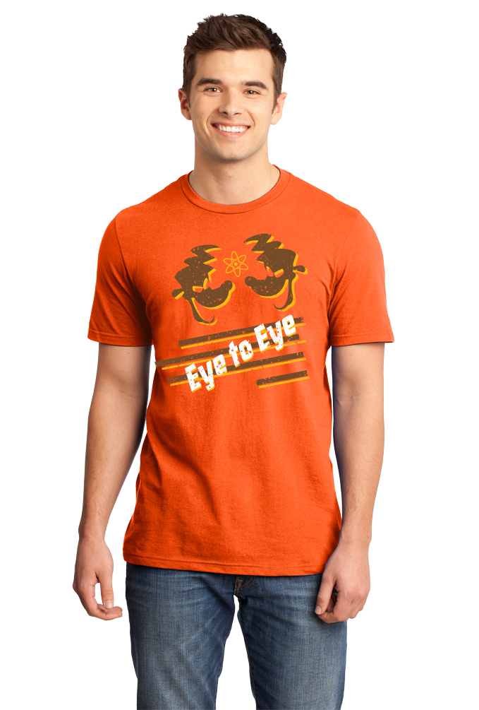 Standard Orange Eye to Eye Goofy Movie Inspired Tee T-shirt