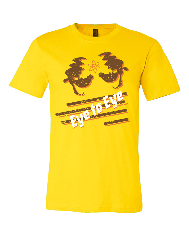 Standard Yellow Eye to Eye Goofy Movie Inspired Tee T-shirt