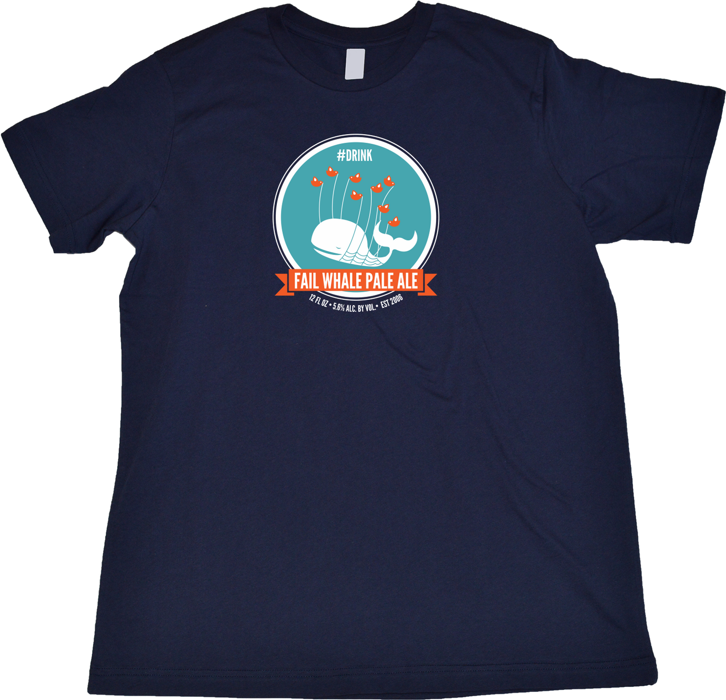 Standard Navy Fail Whale Pale Ale T-shirt