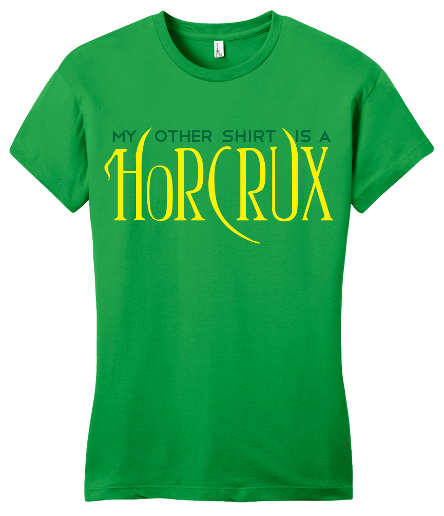 Girly Green My Other Shirt is a Horcrux T-shirt