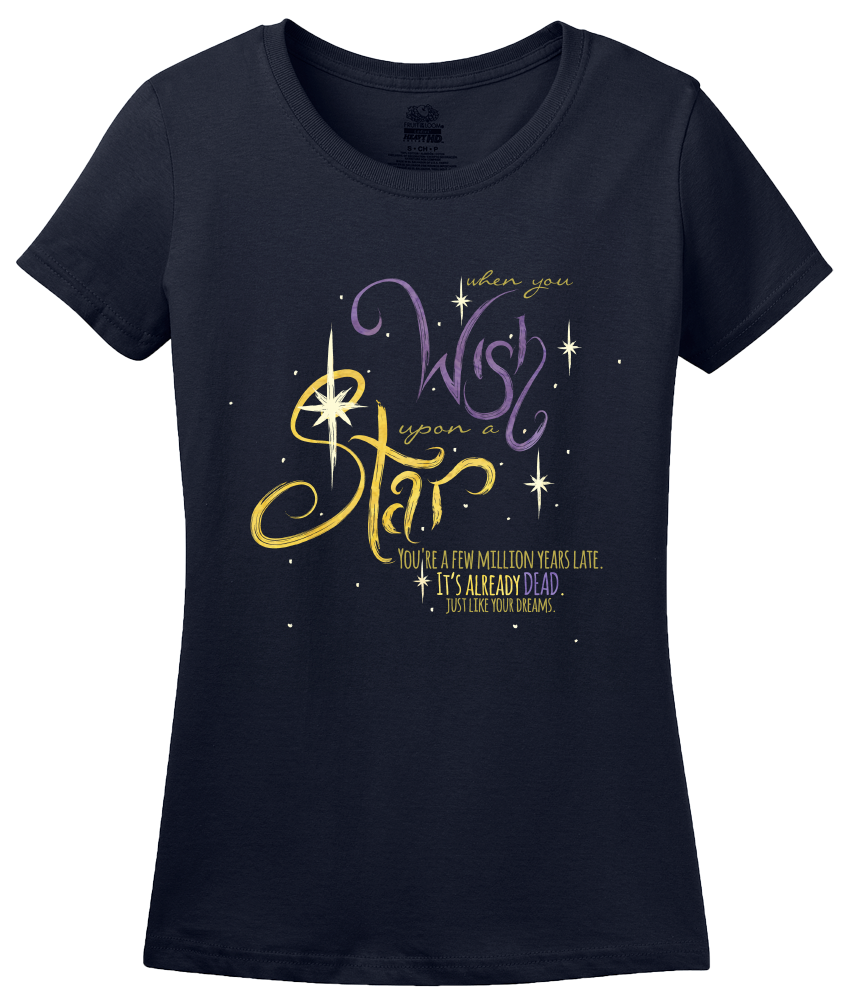 Ladies Navy Stars are Dead, Like Your Dreams T-shirt
