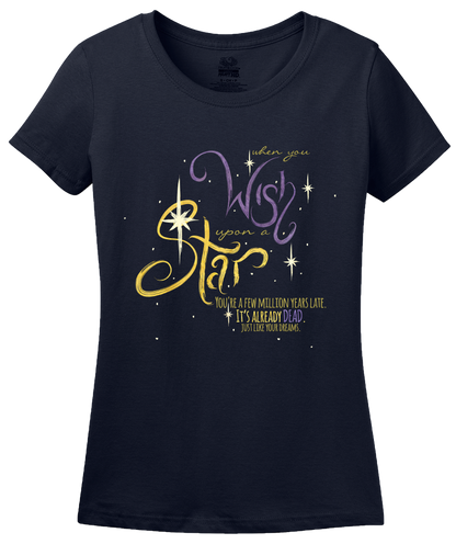 Ladies Navy Stars are Dead, Like Your Dreams T-shirt