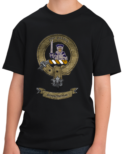 Youth Black Clan Bannerman - Scottish Pride Ancestry Clan Bannerman Family T-shirt