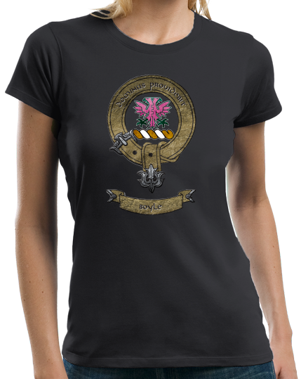 Ladies Black Clan Boyle - Scottish Pride Heritage Ancestry Family Clan Boyle T-shirt