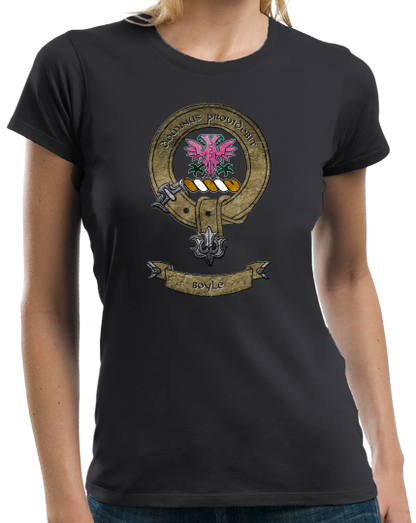 Ladies Black Clan Boyle - Scottish Pride Heritage Ancestry Family Clan Boyle T-shirt
