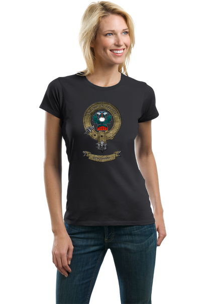 Ladies Black Fergusson Clan - Scottish Alba Pride Heritage Clan Fergusson T-shirt