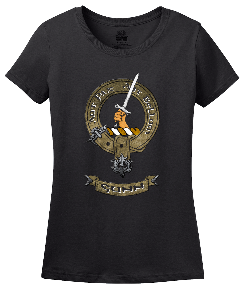 Ladies Black Gunn Clan - Scottish Pride Heritage Ancestry Clan Gunn T-shirt