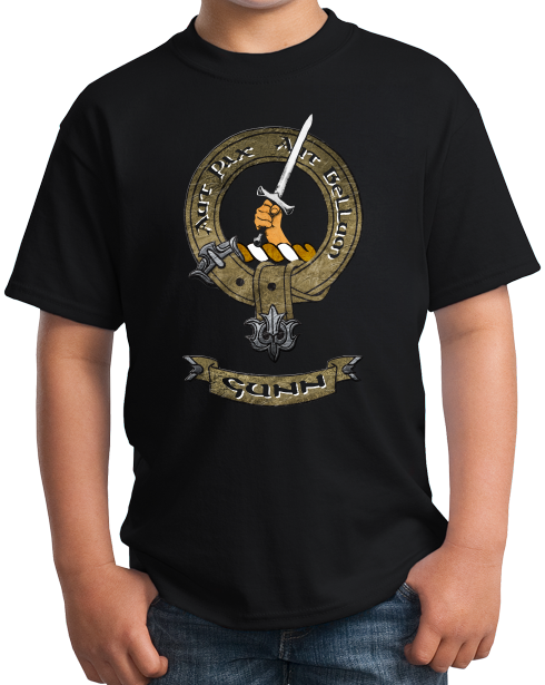 Youth Black Gunn Clan - Scottish Pride Heritage Ancestry Clan Gunn T-shirt