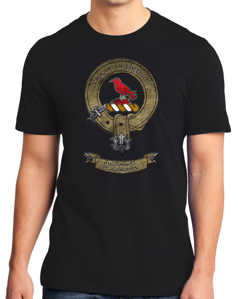 Standard Black Macdonnell of Glengarry Clan - Scottish Pride Heritage Clan T-shirt