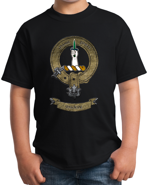 Youth Black Mackay Clan - Scottish Pride Heritage Ancestry Clan Mackay T-shirt