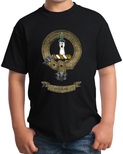 Youth Black Mackay Clan - Scottish Pride Heritage Ancestry Clan Mackay T-shirt