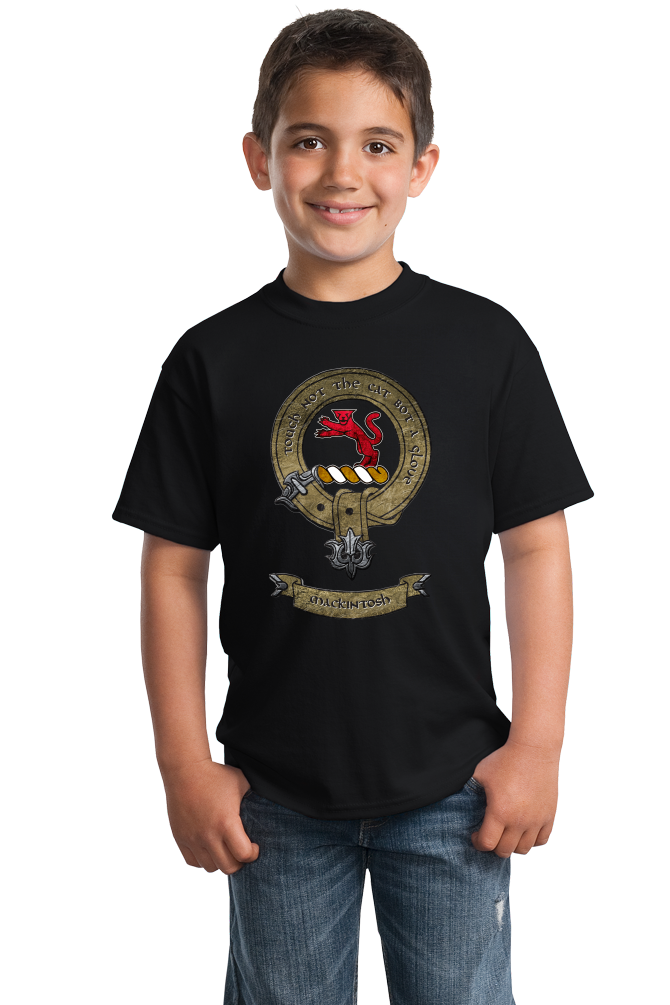Youth Black Mackintosh Clan - Scottish Pride Heritage Clan Mackintosh T-shirt